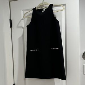 Zara Black Formal Dress with Silver Accents